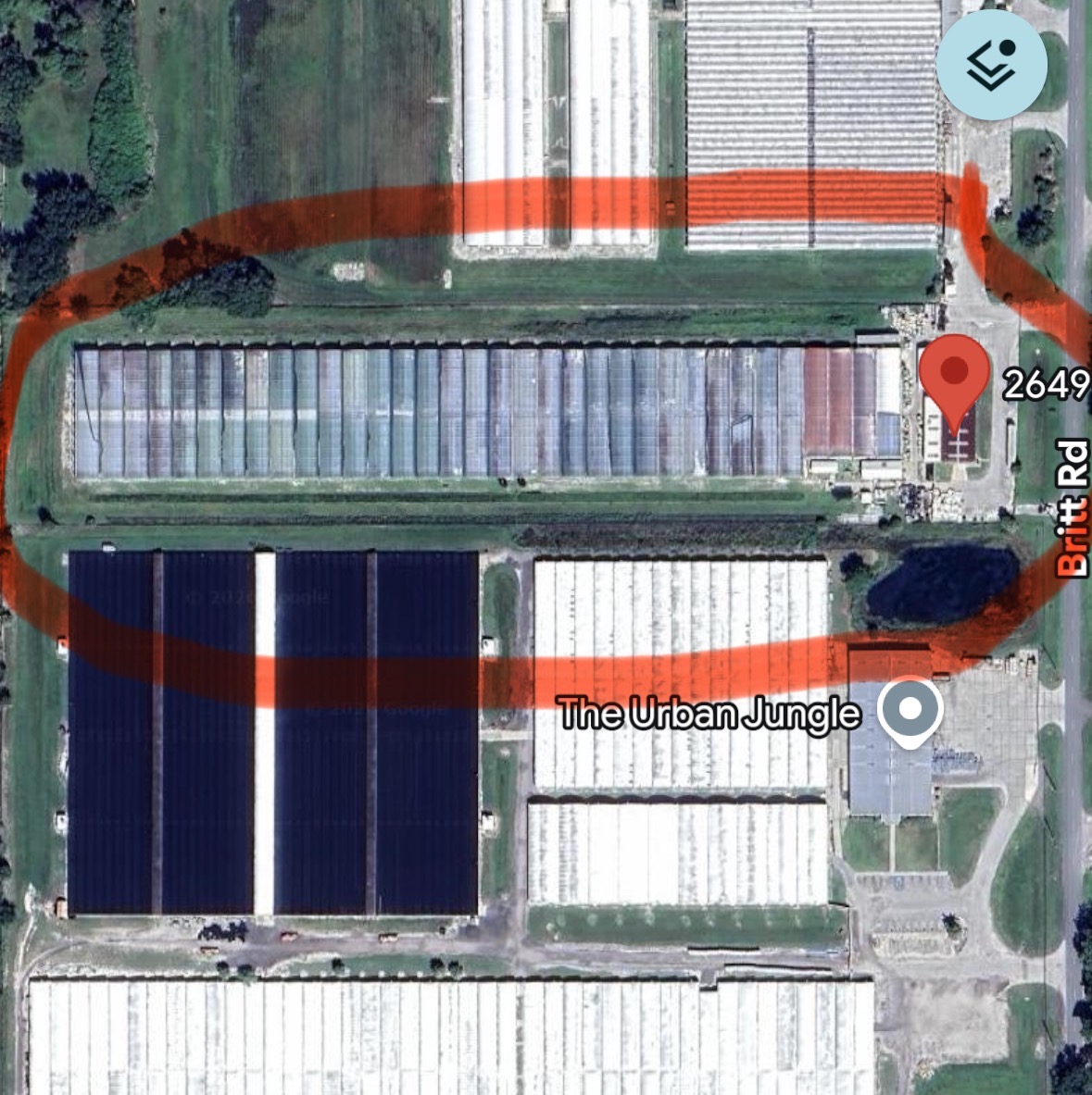 156,200 sq ft greenhouse on 8 acres